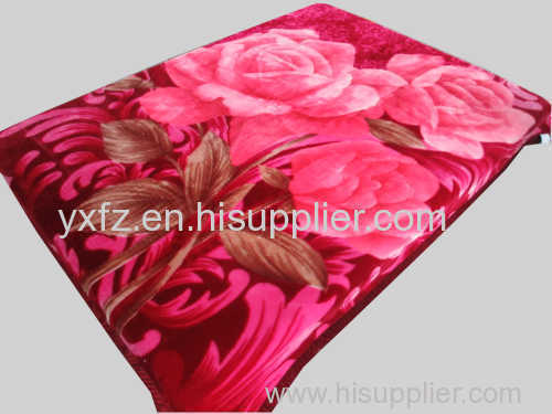 different color flower bedding blanket