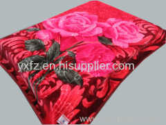 different color flower bedding blanket