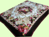 Coffee color bedding blanket raschel