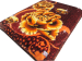 Brown yellow color bedding blanket