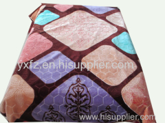 square design bedding blanket raschel