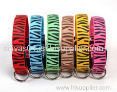 LED Zebra-Stripe Dog Collar