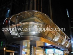 Welded wire mesh facade