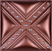 3D leather wall panel