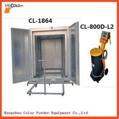 Electric Powder Coating Oven With CL-800D-L2 Spray Machine