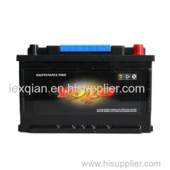 High Performance Long Life Car Battery 12V 66AH