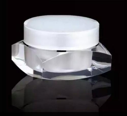 empty 1ounce 30ml new high end square plastic cosmetic acrylic jar