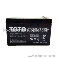 Maintenance Free UPS battery 12V 7Ah