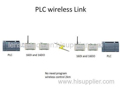 remote I/O module wireless ON-OFF control RF based wireless PLC 16DI 16DO PLC wireless communication module
