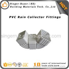 PVC and Resin Surface PVC Rain Gutter For Rain Collector