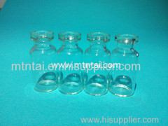 Clear tubular glass bottles