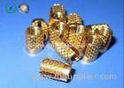 Diamond Brass Insert Nuts Specialized Threaded Fasteners For Furniture / Machine