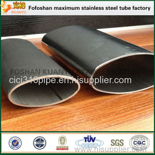 316 Special Shape Stainless Steel Grooved Tube For Glass Handrail