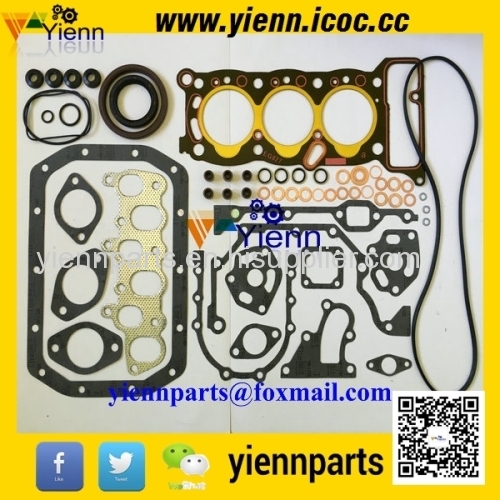 ISUZU 3KC1 3KC2 Full gasket kit with head gasket For SUMITOMO S85UX S90F2 S90FX2 Midi Excavators 3KC1 3KC2 diesel engine