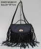 Fashion PU leather tassel bag/Ladies handbag