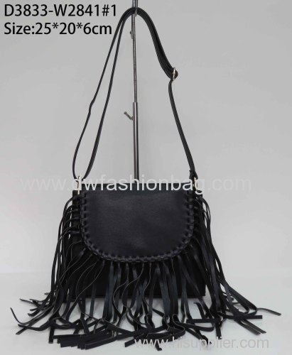 Ladies tassel bag /PU leather cross bag