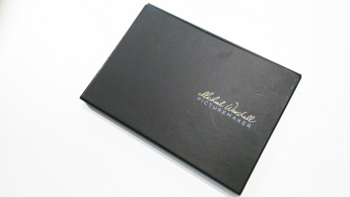 Book gift packaging cardboard box with card insert