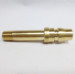 Quick coupler male connect brass nipple with internal hex