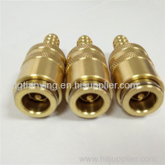 Custom-designed DME brass fitting shut off coupling