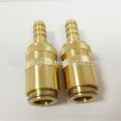 Custom-designed DME brass fitting shut off coupling