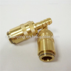 Custom-designed DME brass fitting shut off coupling