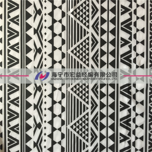 Polyester Spandex Fabric Stretch Knitted Printed Fabric PS-1010
