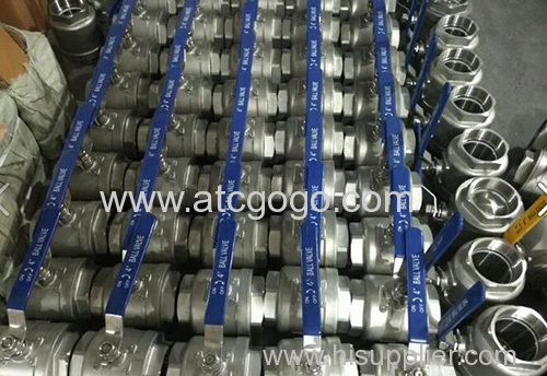 High quality two stainless steel ball valve Female thread 1/2 inch BSP SS304 Small 2 way Ball Valve