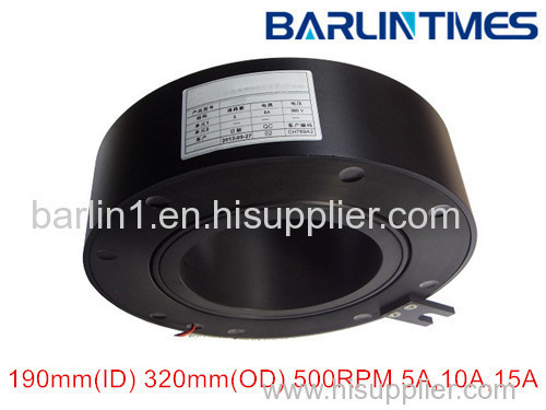 through bore slip ring of 190mm through bore 5/10/15A for radar/military equipment from Barlin Times