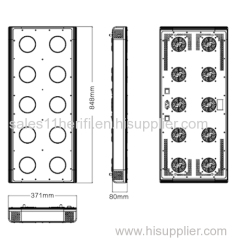 led for plant growth Herifi Dolphin series 400*3w DP010