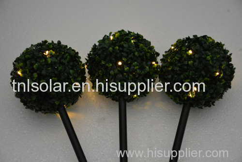 solar topiary stake light