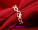 Shanbao Jewelry Imitation Gold Plated Fashion Costume Zircon Jewelry Rings