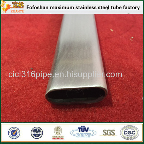 316 Material Mirror Flat Stainless Steel Oval Tube Stainless Steel Irregular Pipe