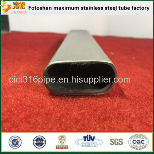 316 8k Surface Flat Stainless Steel Oval Tube Stainless Steel Special Shaped Tube