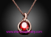 Shanbao Jewelry Imitation Jewelry Gold Plated Fashion Costume Zircon Jewelry Necklaces