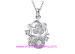 Shanbao Jewelry Imitation Jewelry Silver Plated Fashion Costume Zircon Jewelry Necklaces