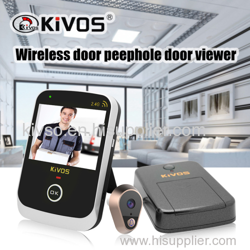 Hot selling KIVOS smart wireless 3.5 Inch Video Door Peephole Viewer KDB307A