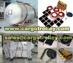 Air casters applied on moving heavy duty equipment