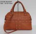 Lady fashion PU handbag/Brown stud bag