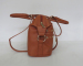 Lady fashion PU handbag/Brown stud bag