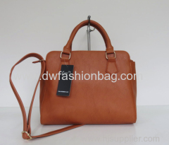 PU leather brown handbag/Ladies fashion stud bag