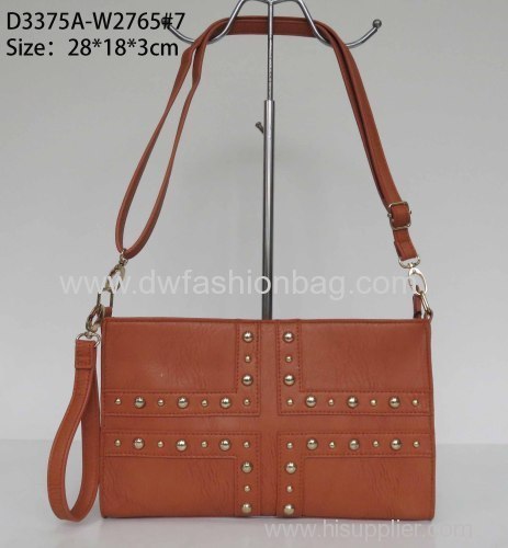 PU fabric shoulder bag/Lady brown bag