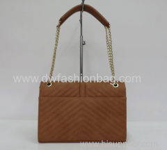 Fashion chain handbag/Lady PU clamshell bag