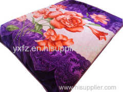 Big flower design bedding blankets