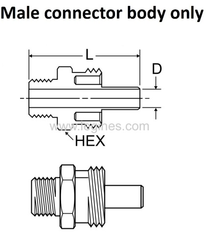 DOT AIR BRAKE HOSE ENDS