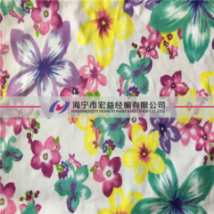 Polyester Spandex Fabric Stretch Knitted Printed Fabric PS-1019