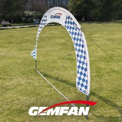 Air craft game use racing gate barrier door