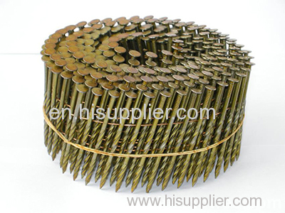 15/16 Degree Flat Top Wire Collation Galvanized Coil Nails