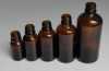 Essential oil bottles in amber color