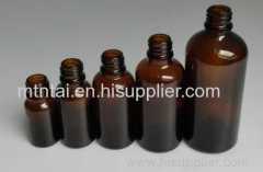 Amber color essential oil bottles