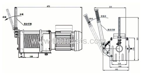 Electric SDY300 Portable Winches